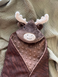Handmade Moose Lovey – Soft Baby Comforter