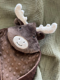 Handmade Moose Lovey – Soft Baby Comforter