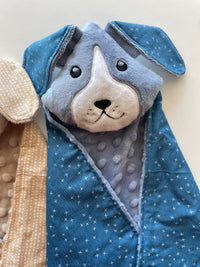 Handmade Dog Lovey (Blue) - Soft Baby Comforter