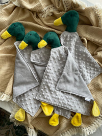 Handmade Mallard Duck Lovey – Soft Baby Comforter