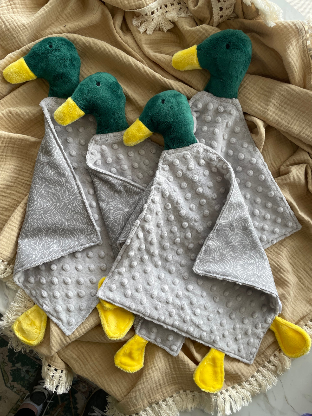 Handmade Mallard Duck Lovey – Soft Baby Comforter