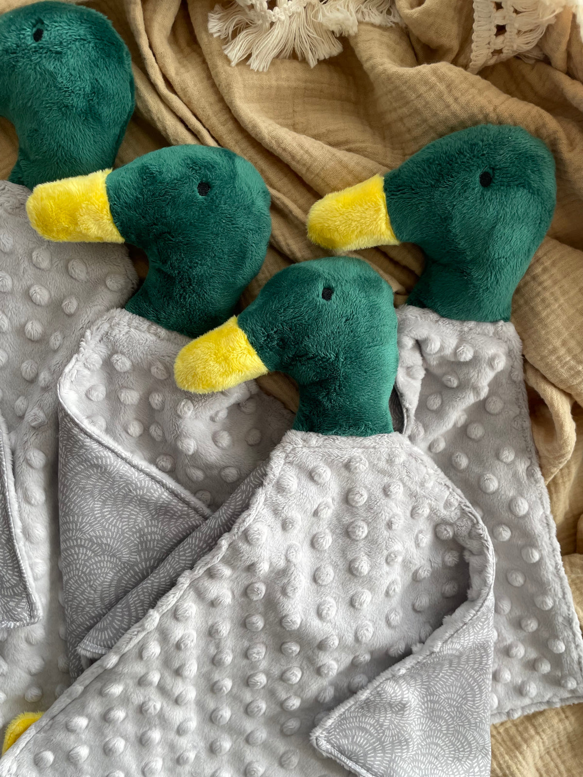 Handmade Mallard Duck Lovey – Soft Baby Comforter